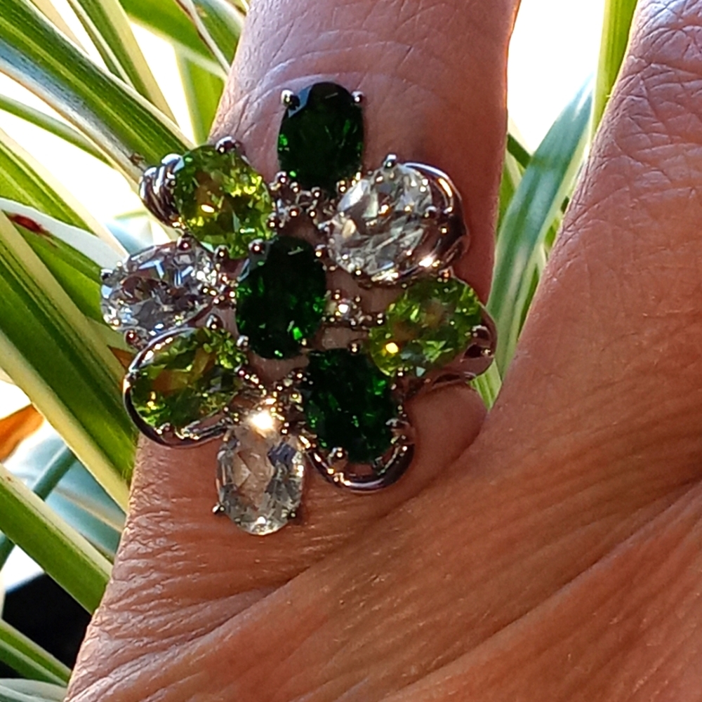 Platinum over .925 Silver ring size 6